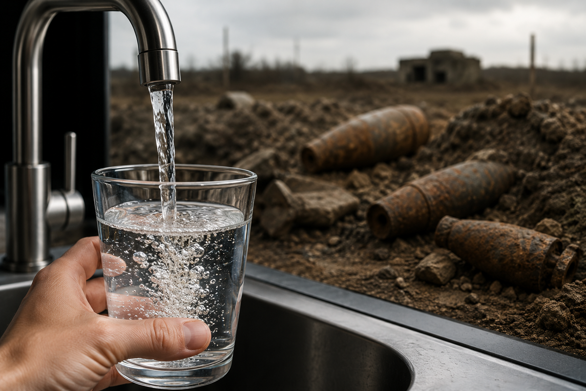 Et si l’eau du robinet contenait des résidus d’explosifs ?